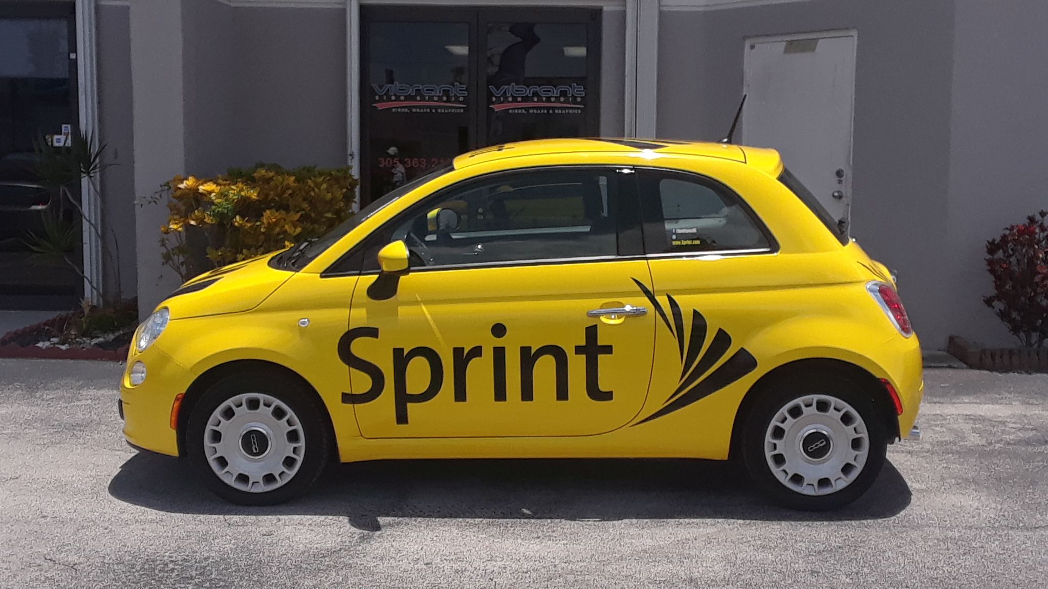 Miami, FL - Custom Fleet Car Wrap for Sprint Corporation in Miami.