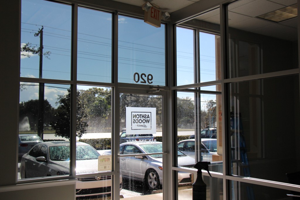 Aston Woods Design Center Showroom for custom home builder had glass facing south. Sun exposure all day. Heat and glare  for guests and staff. Huper 20 Ceremic was applied. Added offices for sales people and meetings