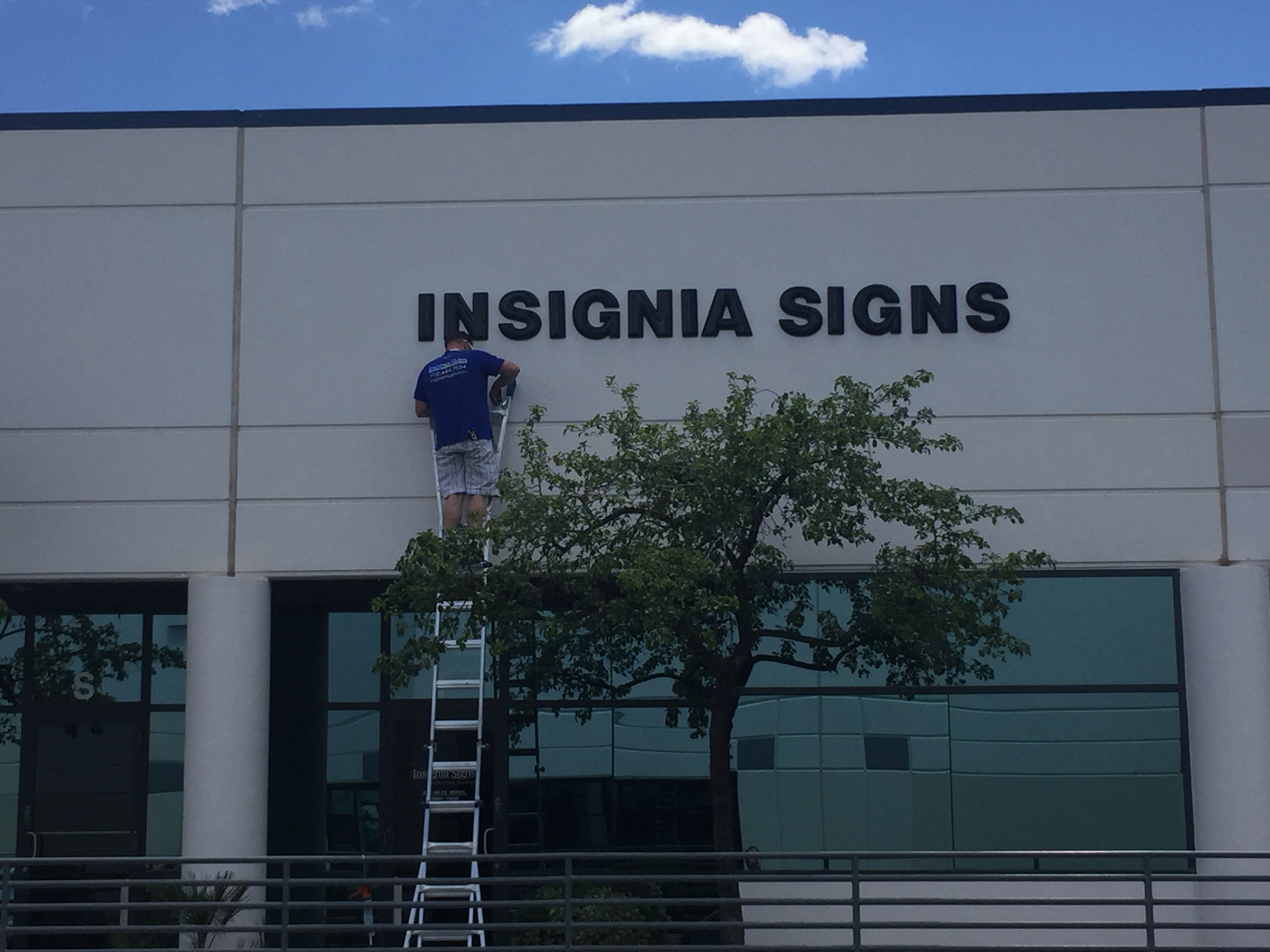 install dimensional letters insignia