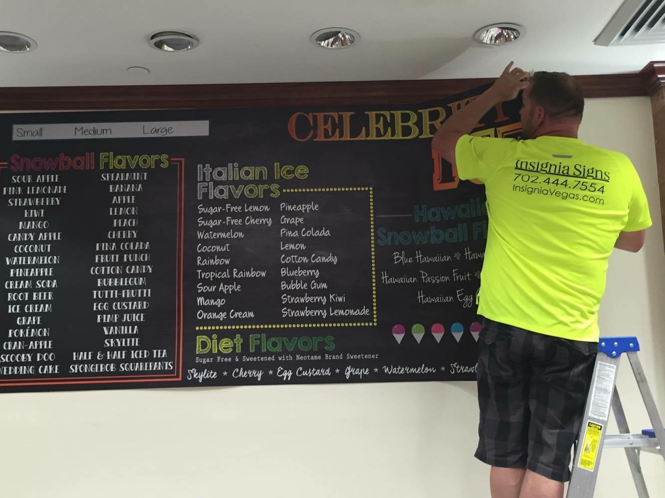 menu board install