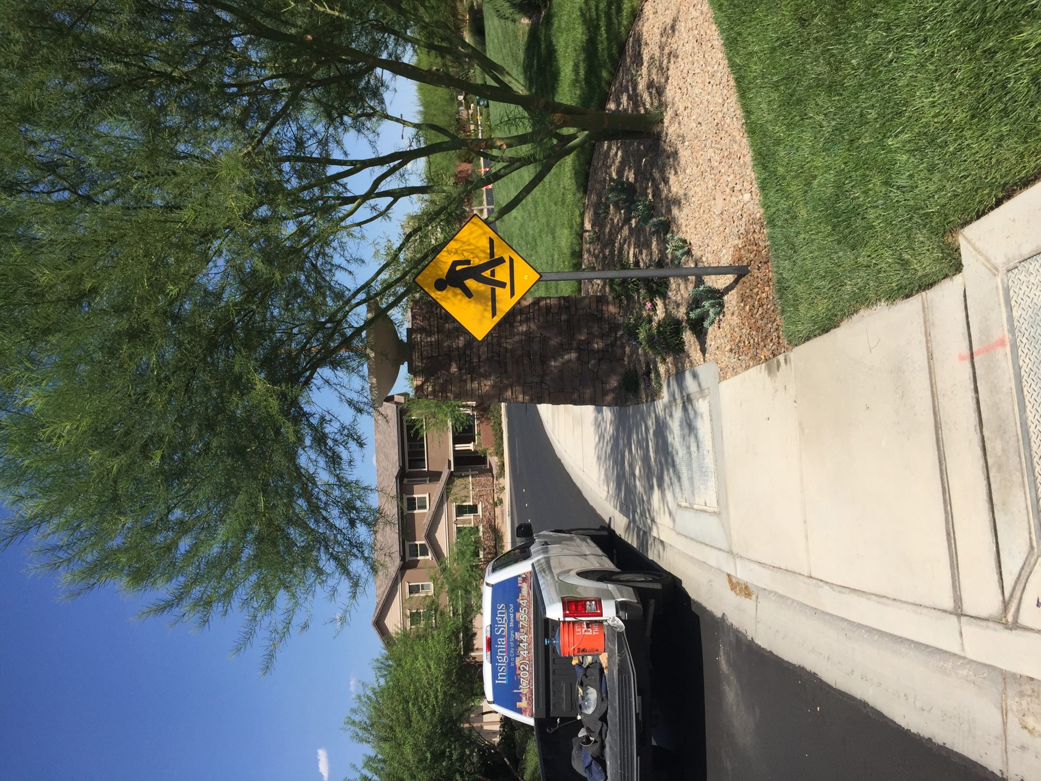 Las Vegas, NV Aluminum Crosswalk Signs for Residential Community | Signage News