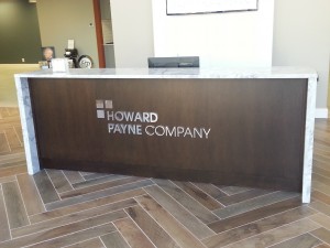Indoor 3D Logo Signs - Howard Payne Company Desk Sign