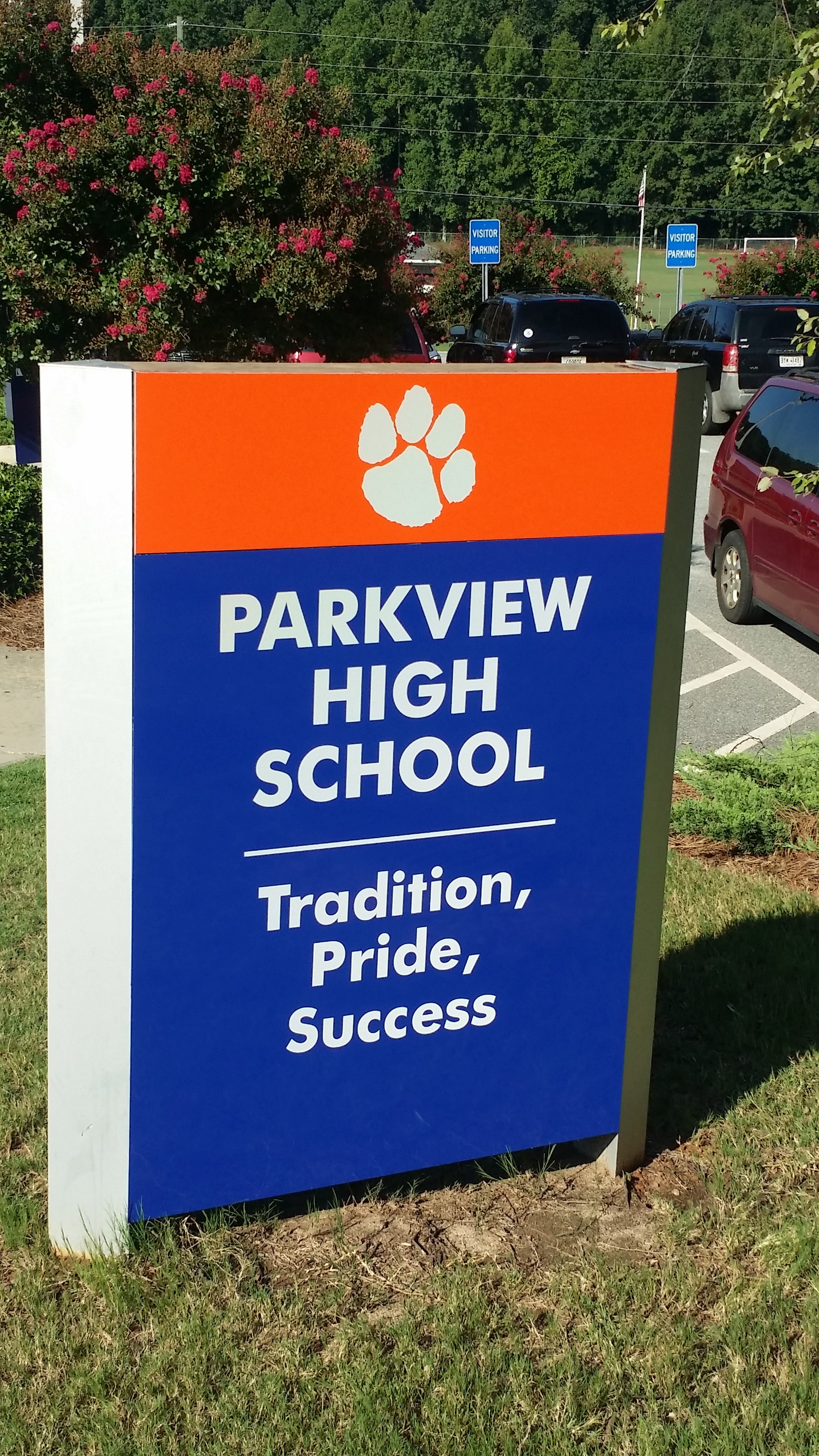 Custom Architectural Monument Signs in Lilburn, GA for Parkview High School