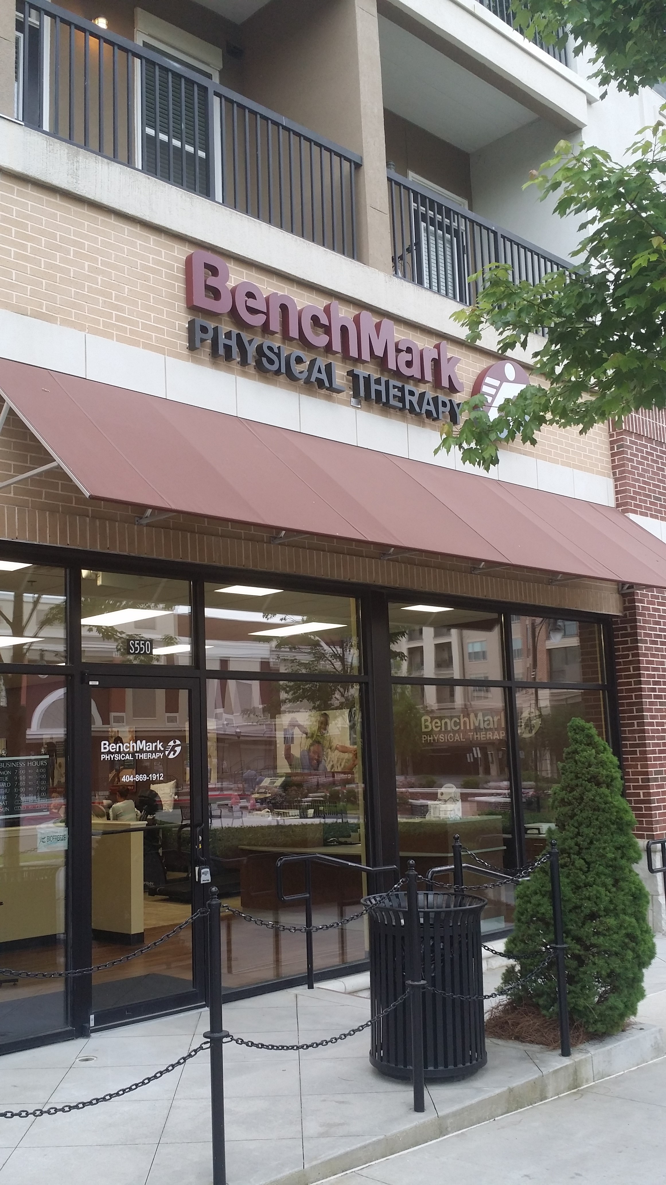 Direct-Mount Reverse Channel Letters in Atlanta, GA for Benchmark Physical Therapy!