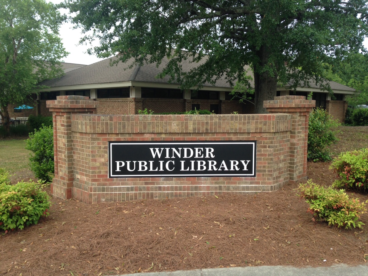 Vandal-Resistant Sign Panel in Metro Atlanta, GA for Winder Public Library