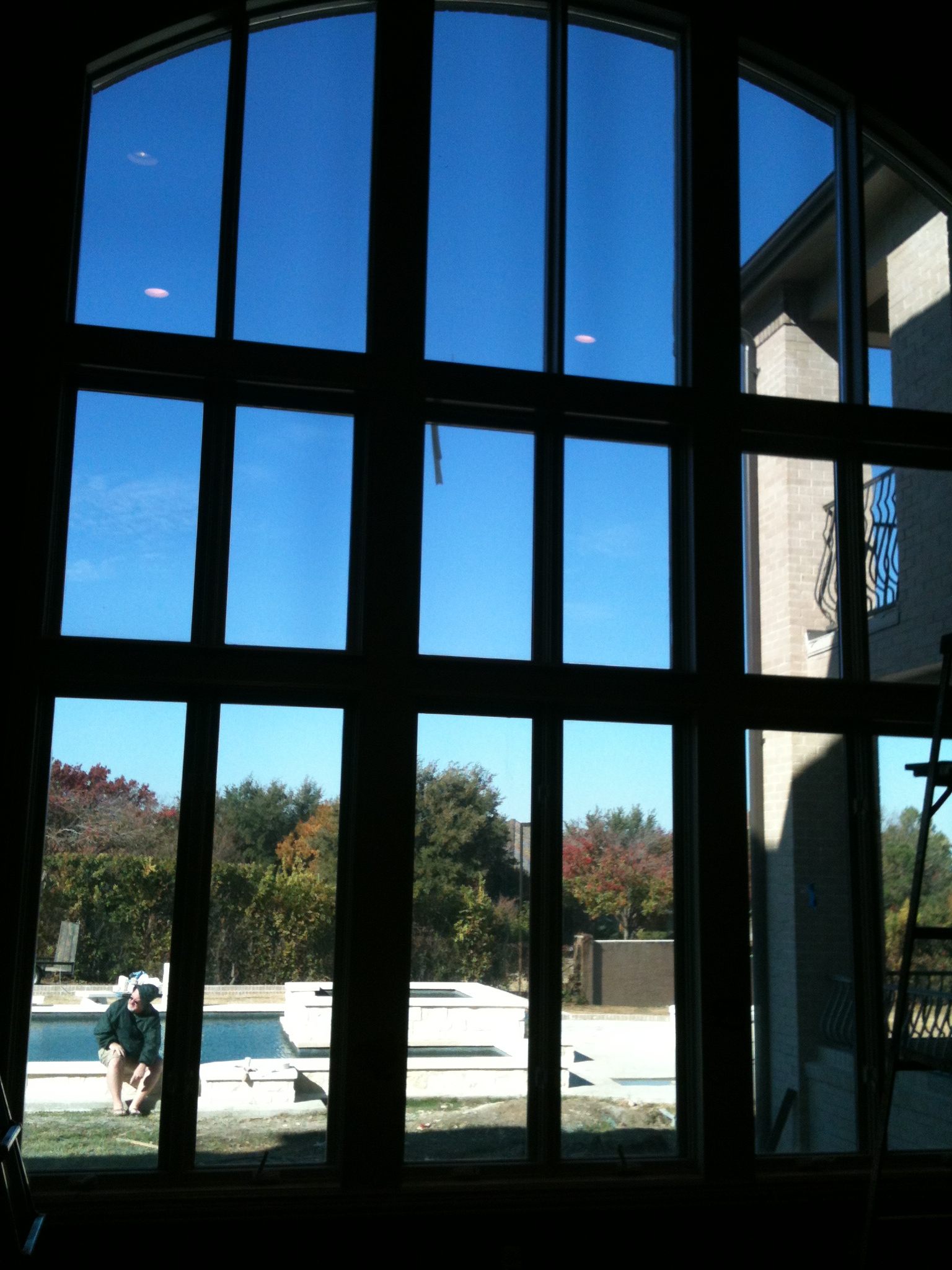 Interior view of applied Fusion 20 solar film