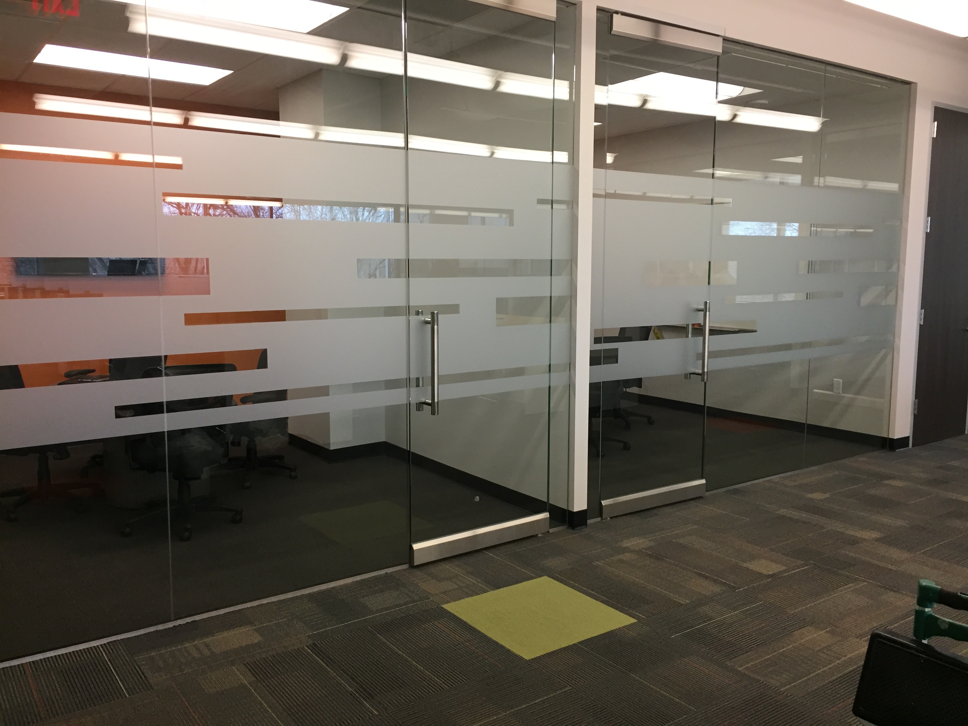 Pollo Campero Corporate office in Dallas, TX gets a Decorative window film face-lift