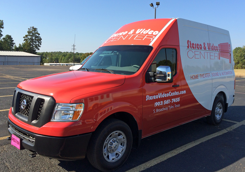 Fleet Vehicle Wraps for Stereo Video Center in Tyler, TX