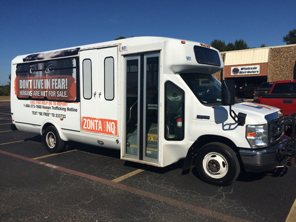 Bus Wrap Installation for Longview Transit - Longview, TX