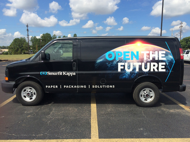 Custom Van Wrap for Smurfit Kappa in Longview, TX