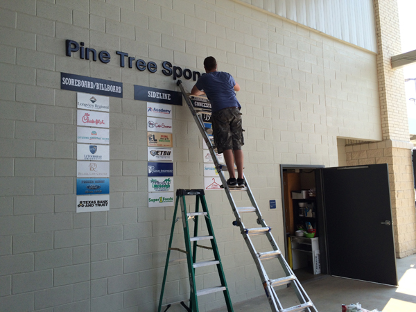 Dimensional Letters and Custom Metal Signs for Pine Tree ISD in Longview, TX