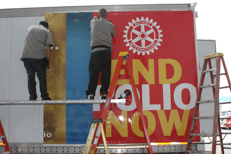 Trailer Wrap Installation
