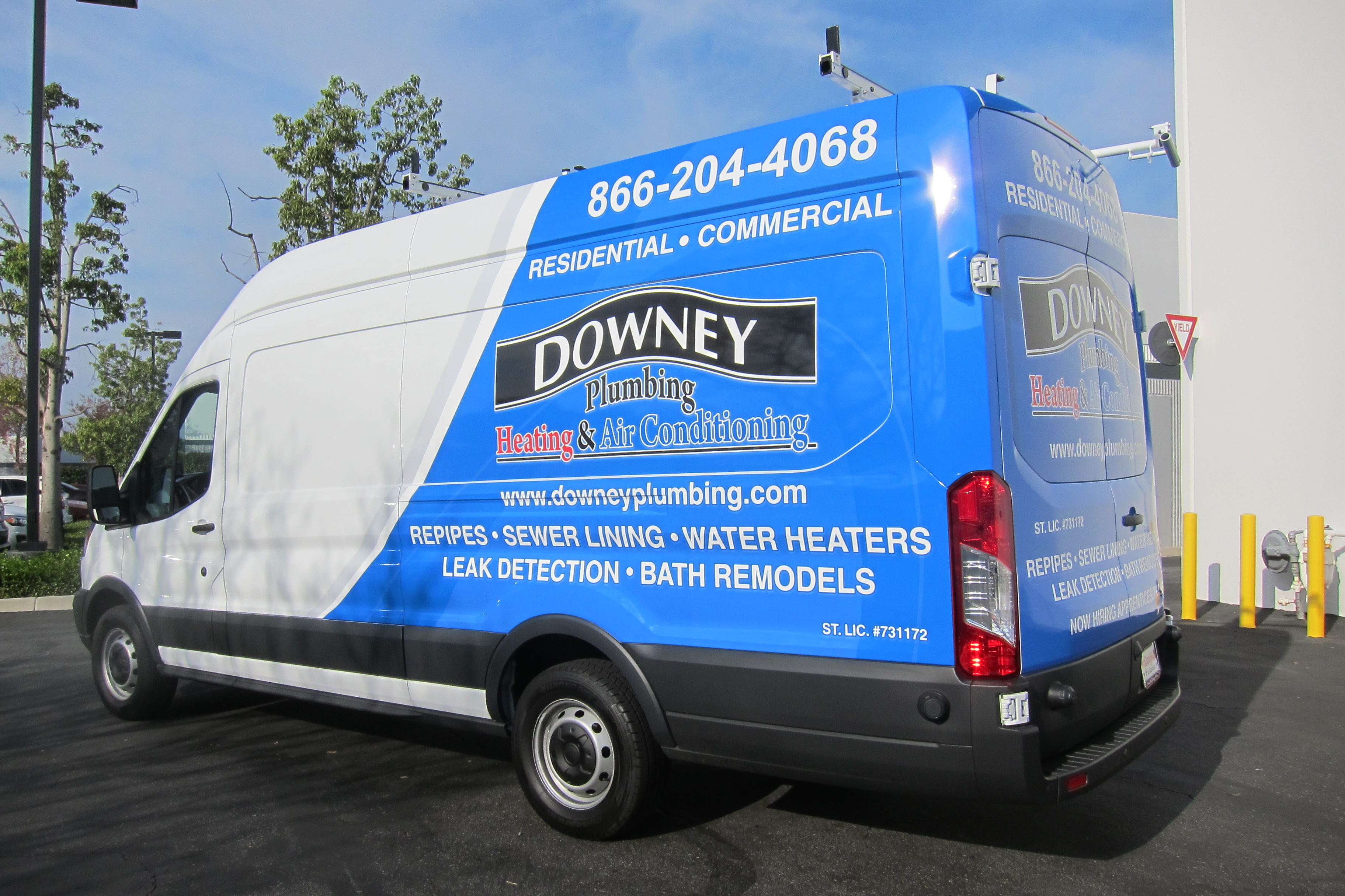 Vehicle Wrap for Cargo Van, Los Angeles CA