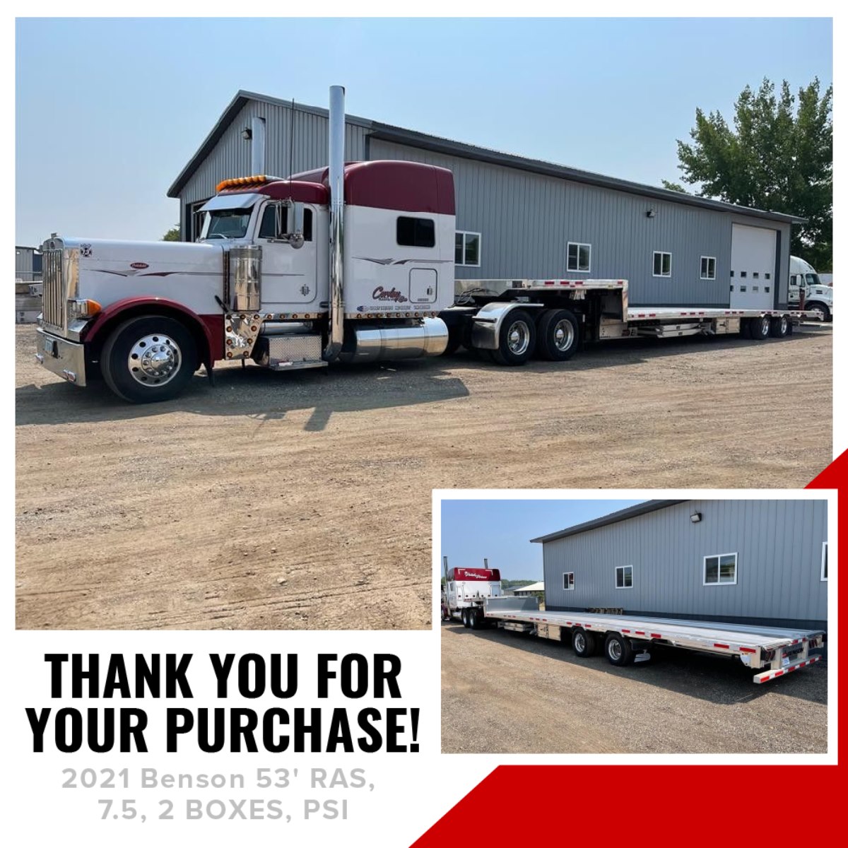 drop deck semi trailer for sale