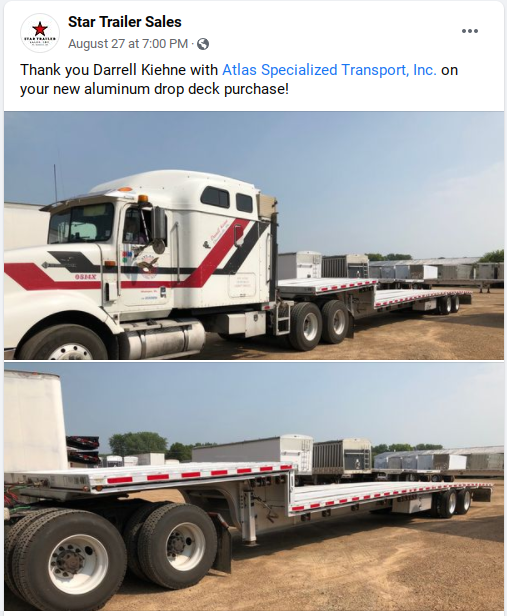 aluminum drop deck trailer for sale