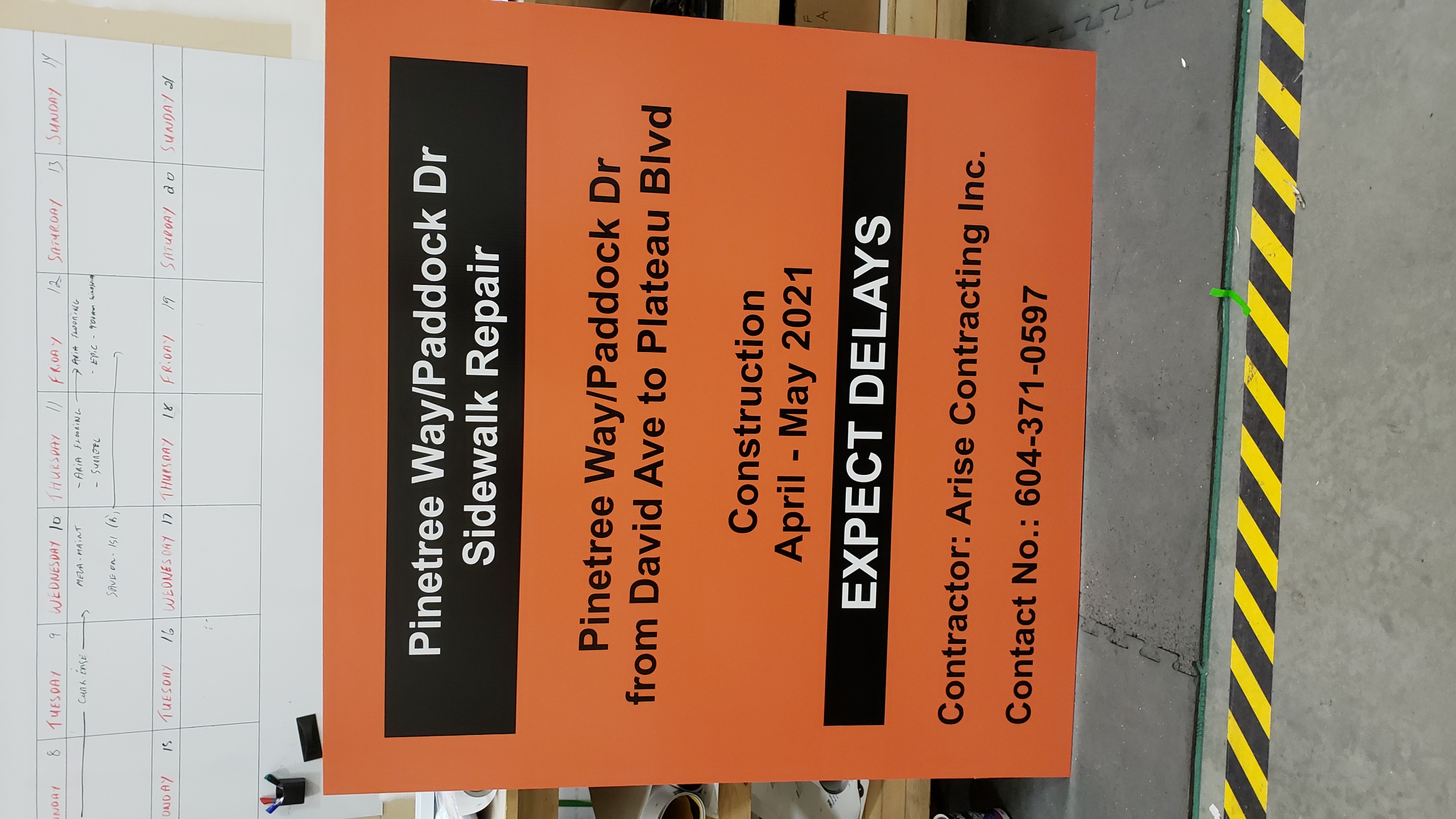 Maple Ridge, BC - What Construction Signs Can Mean For Your Business.