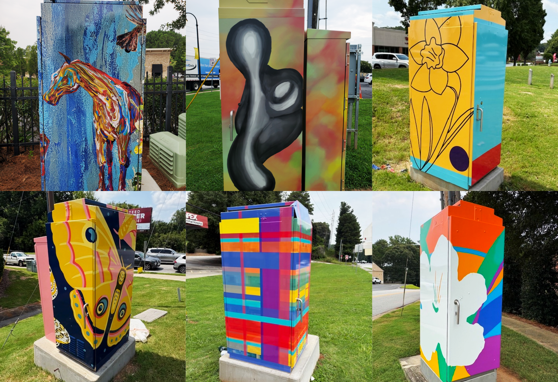 Smyrna, GA - Public Art Vinyl Wraps Transform Utility Boxes and Bike Tunnels