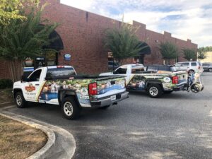 Partial Wrap Fleet Graphics on Pickup Trucks