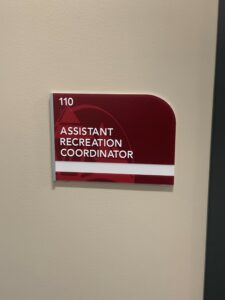 Custom Decorative ADA Sign with Name Slot