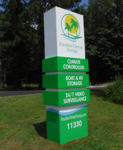 Monument Sign in Front of Business