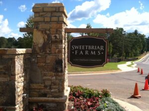Routed Neighborhood Entrance Sign