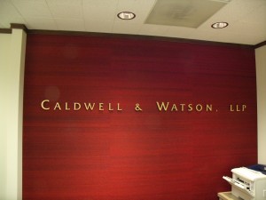 Cast Bronze Letters - BEFORE