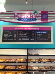 Donut Menu - Larger Surf Board