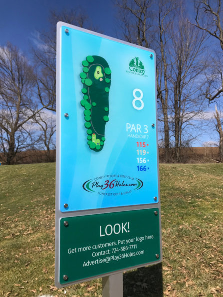 Butler PA - Adding Sponsorship Areas to Your Conley and Suncrest Golf Tee Signs!