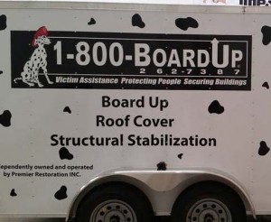 Trailer Graphics and Lettering for Board Up in McDonough, GA