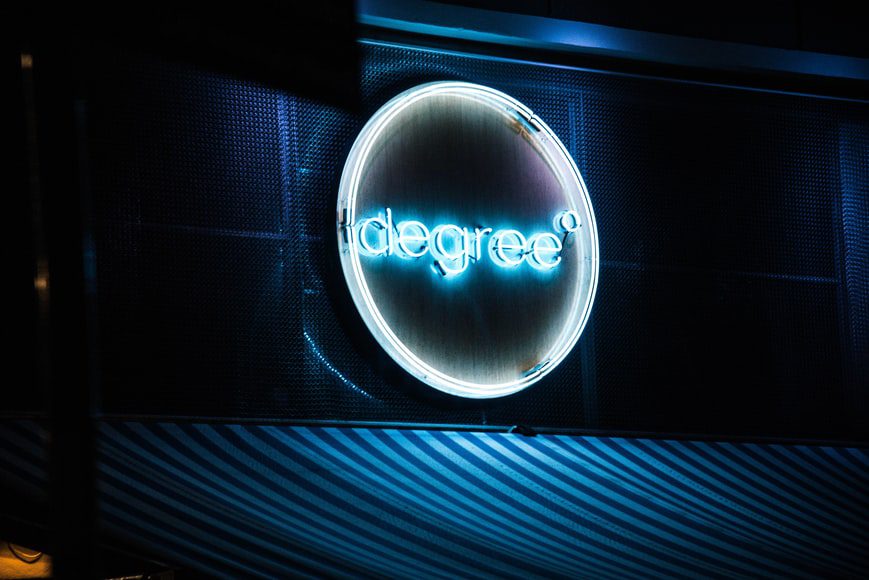 Lighted Commercial Sign