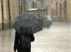Raining