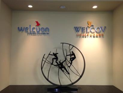Indoor Company Lobby Signs, Welcyon Fitness - Edina, MN