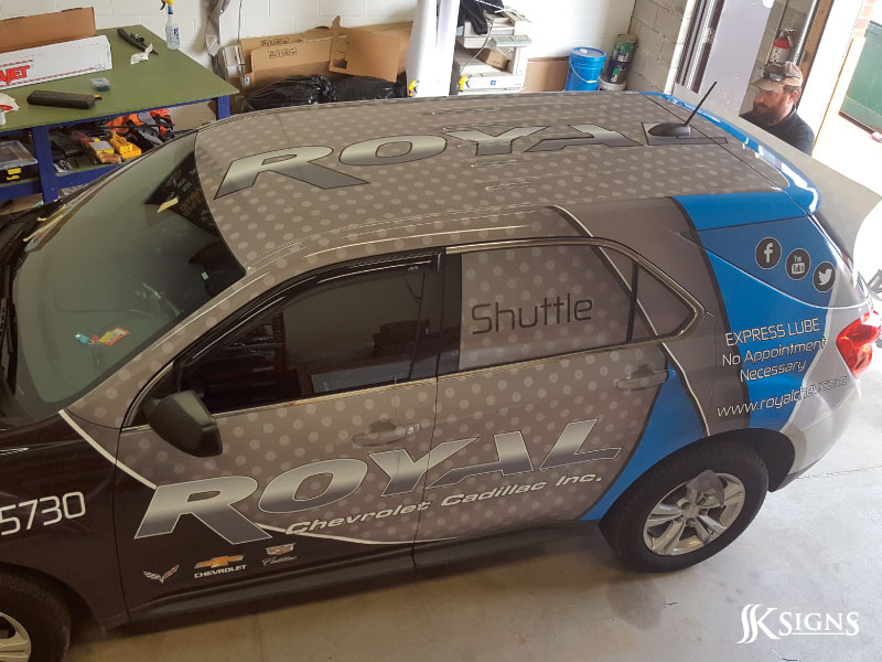Vehicle Wraps Advertisement