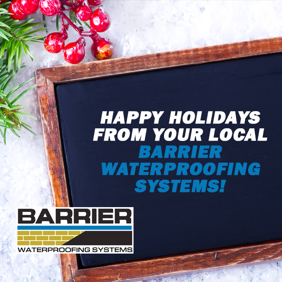 Nashville, TN - Happy Holidays from Your Local Barrier Waterproofing Systems
