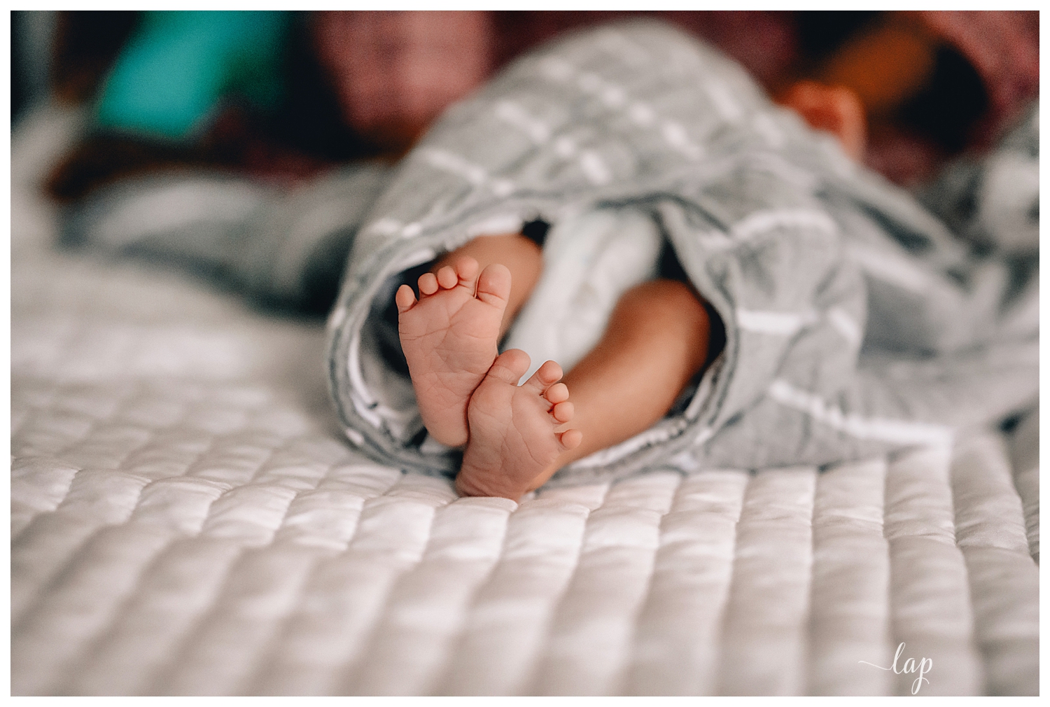 Newborn with family