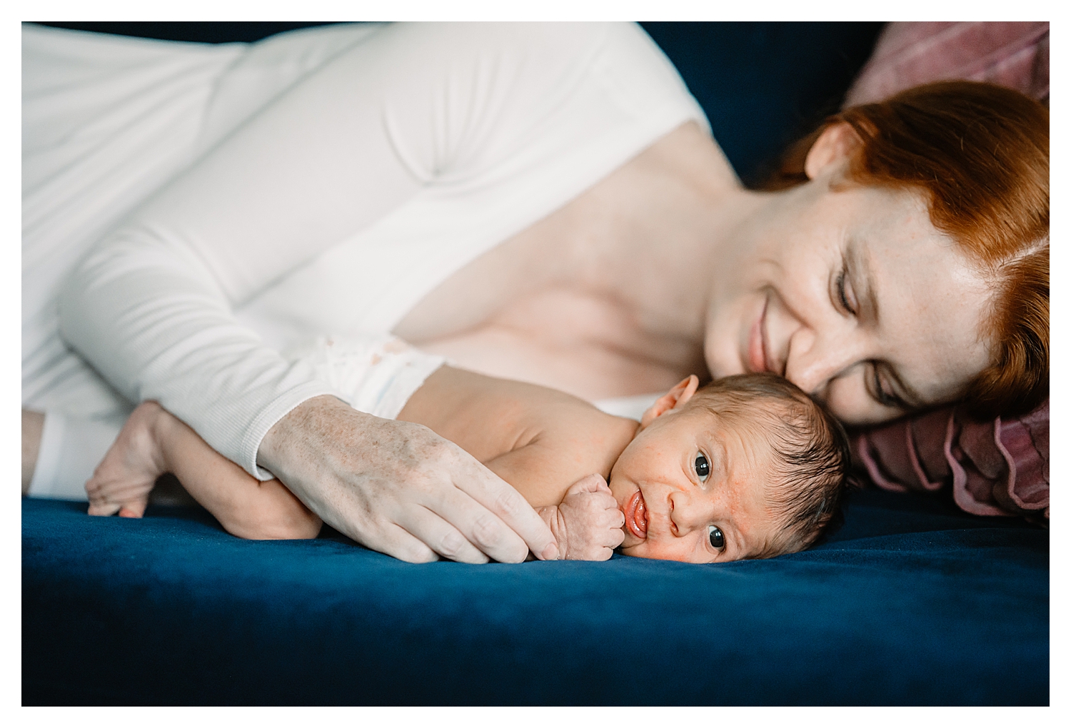In-home newborn photography session