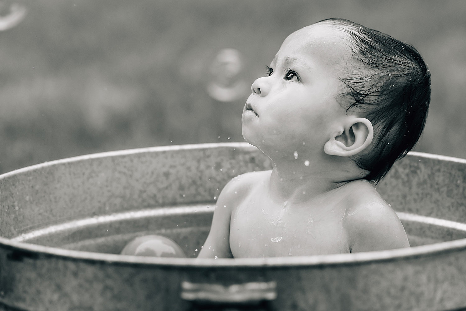 baby in tub