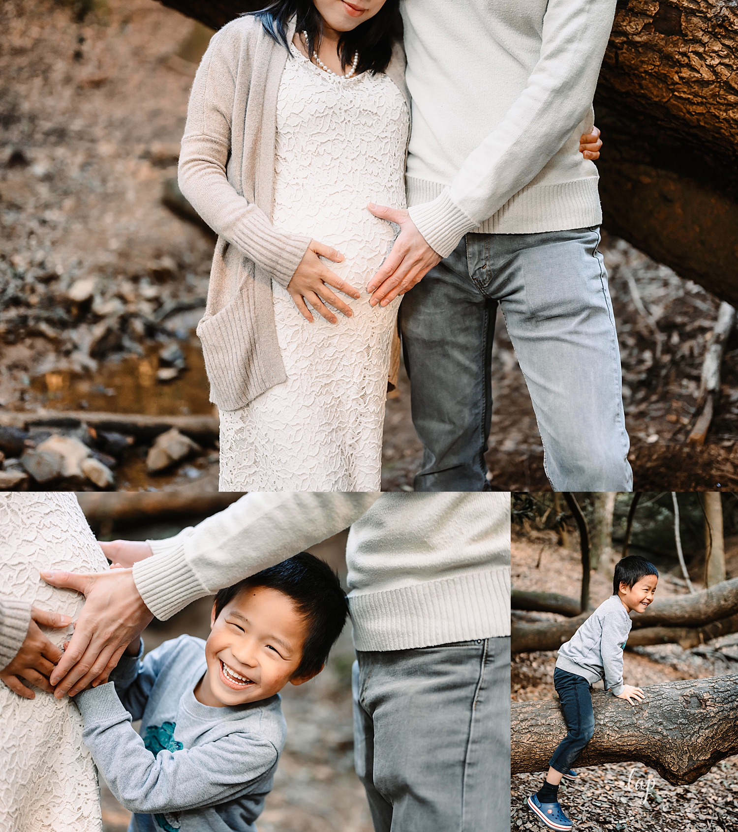 Family in park