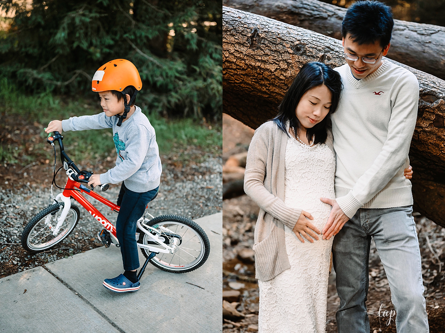 Family in park