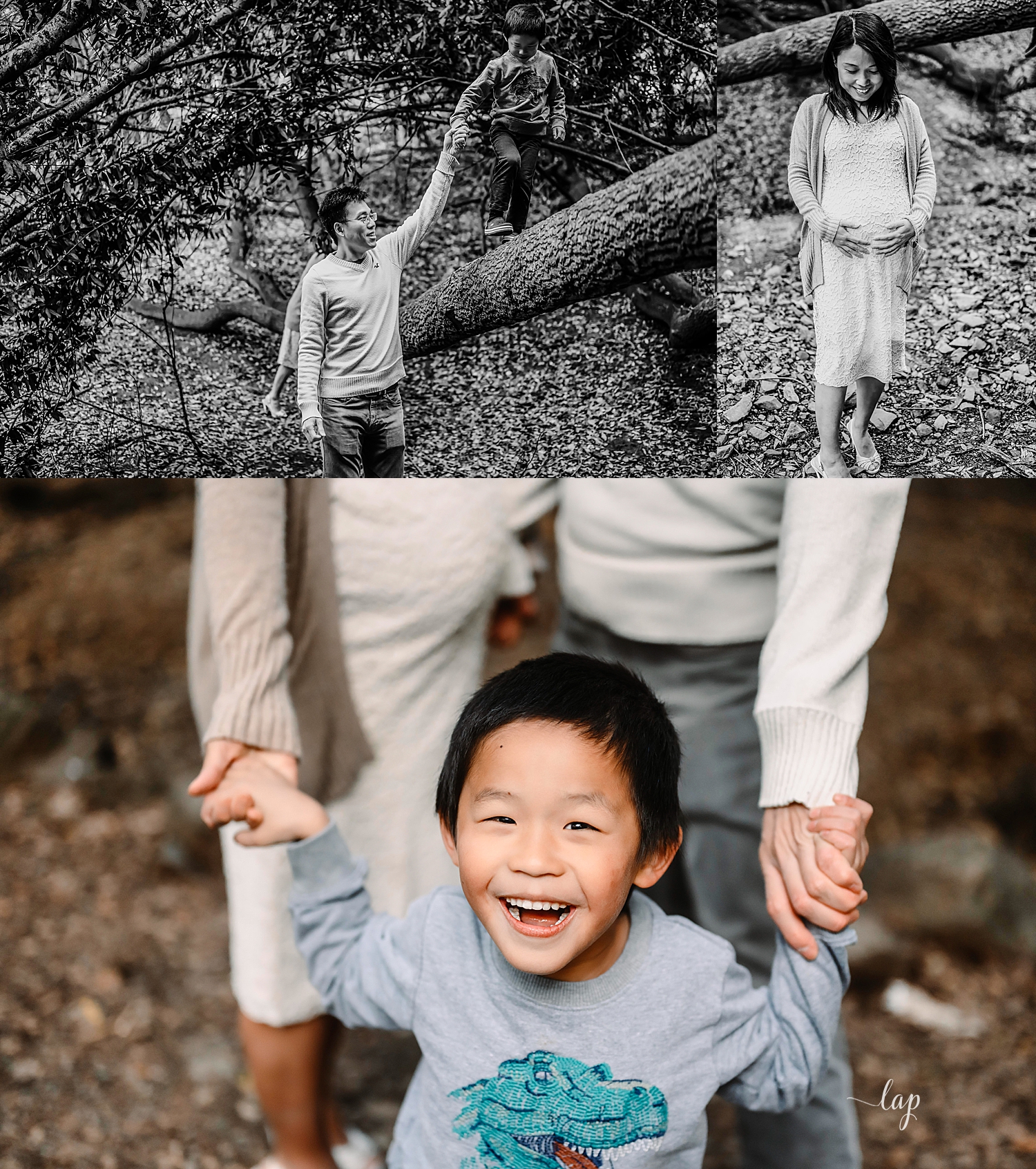 Family in park