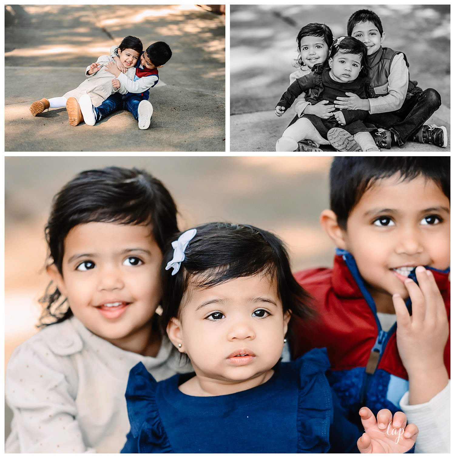 Family in park