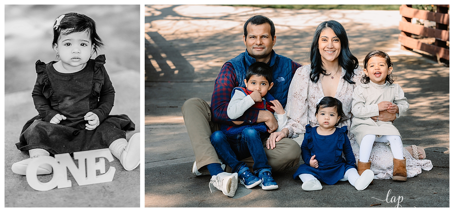 Family in park