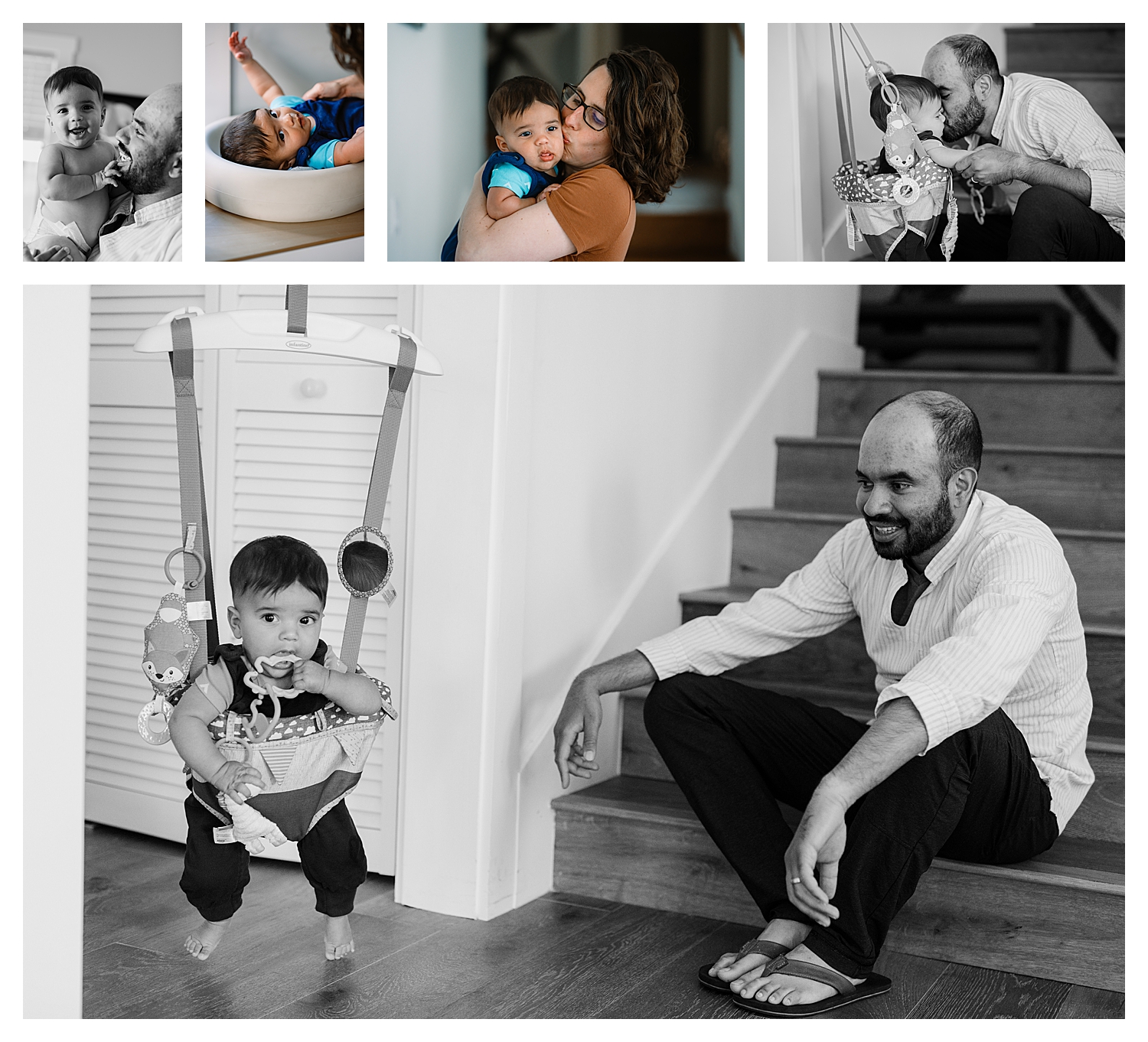 In-home family photography session