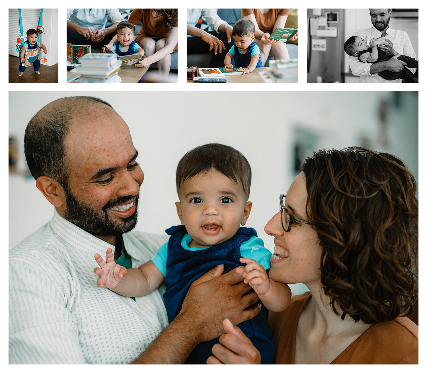 In-home family photography session