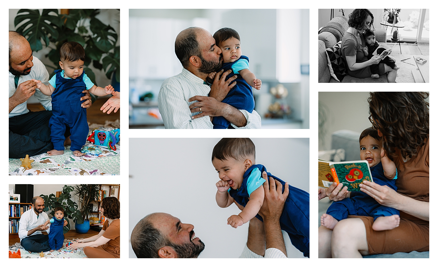 In-home family photography session