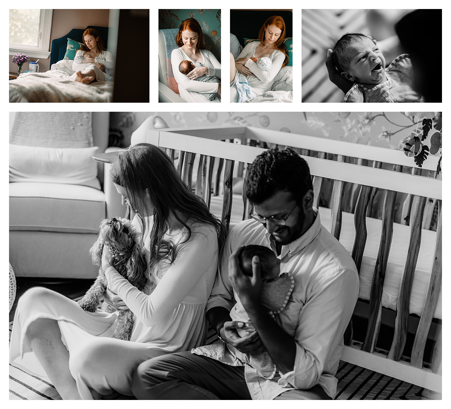 In-home newborn photography session