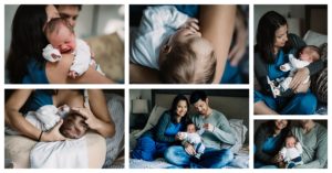 In-home newborn photography session