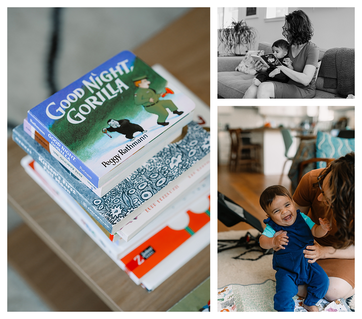 In-home family photography session
