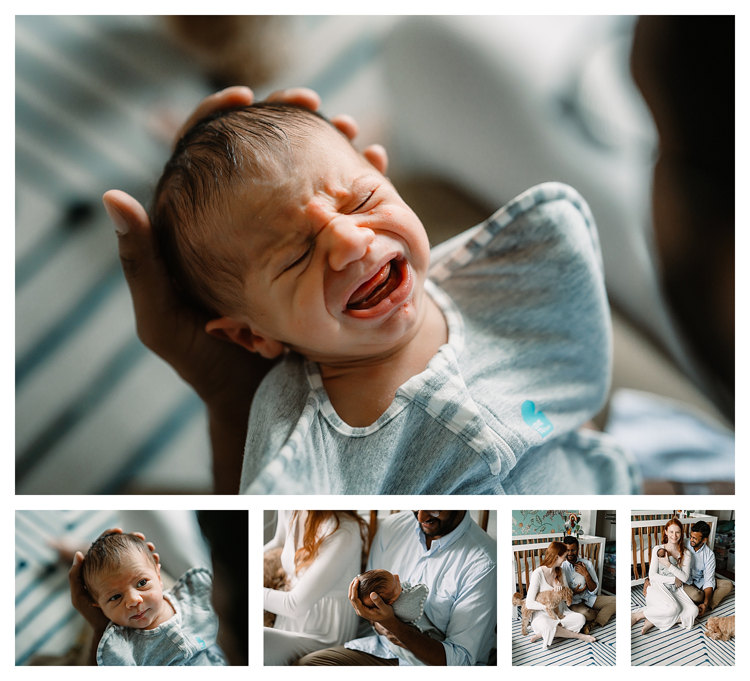 In-home newborn photography session