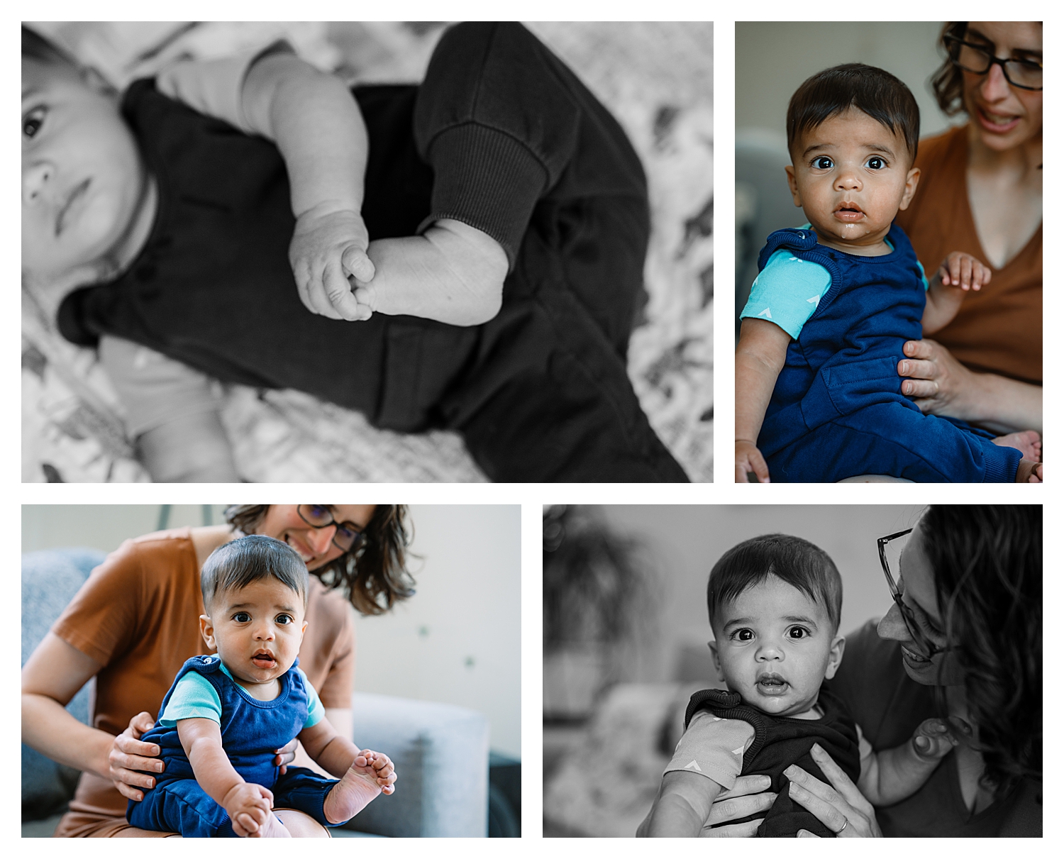 In-home family photography session